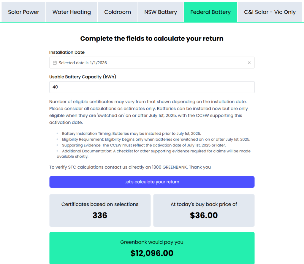 federal battery stcs 2026