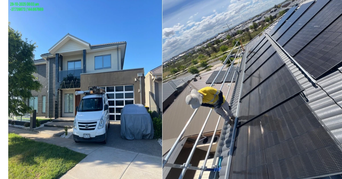 11kw solar system with 40kwh battery installation in rockbank victoria
