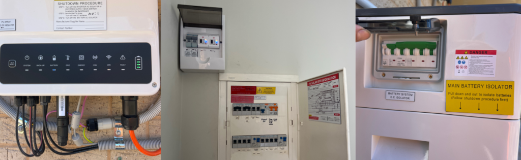 solar installation in Longlea VIC 3551 - switchboard and cable management