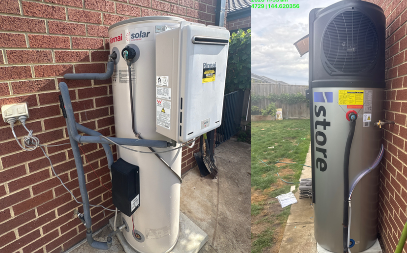 upgrade old gas hot water unit with energy efficient heat pump in victoria 