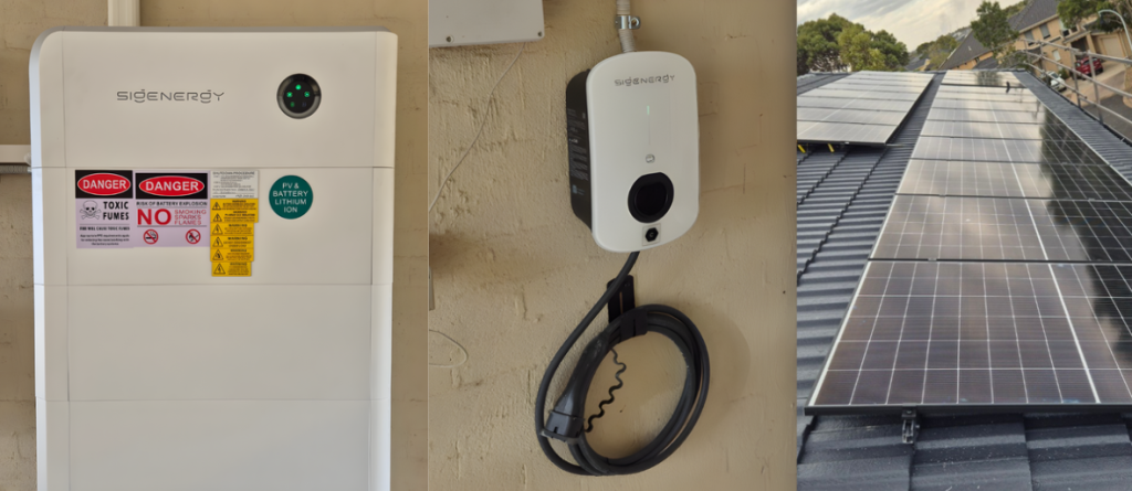 Sigenergy solar, battery and ev charger installation Point Cook VIC 3030
