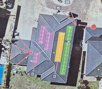 solar panel layout design for a point cook home
