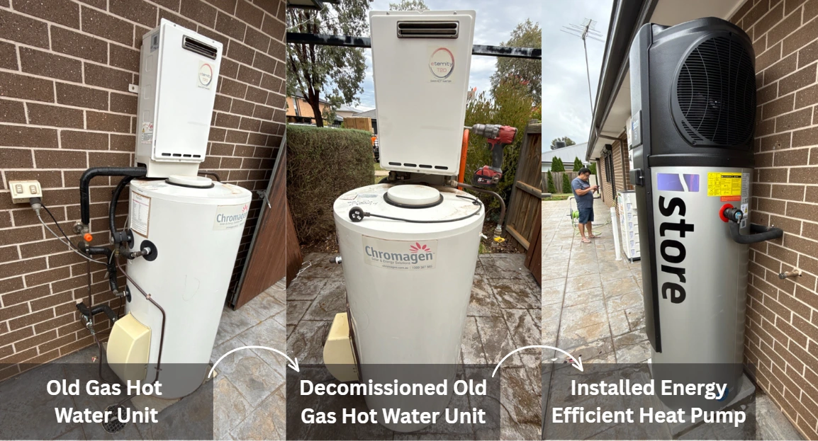 270L iHeat iStore Heat Pump System Installation in Aintree, Melbourne