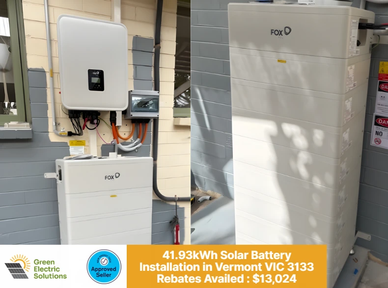 foxess battery installation in vermont victoria