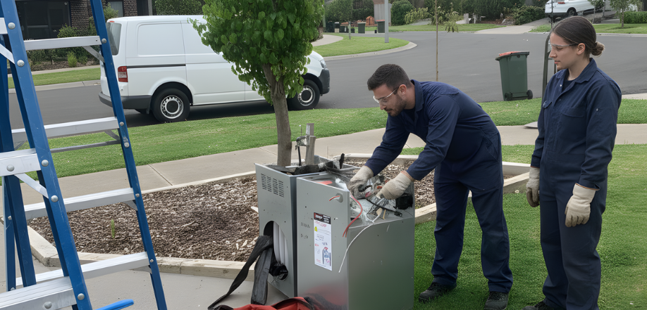 upgrade old gas ducted heater to midea hvac in werribee melbourne 