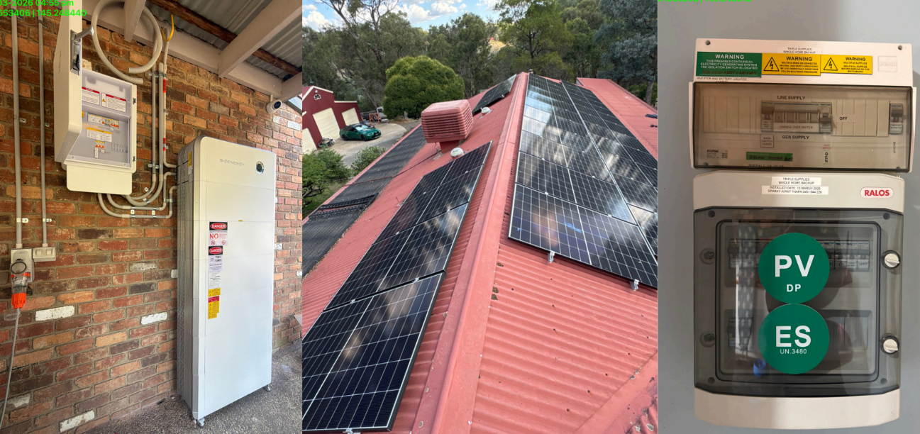 7.39kW Solar System with 44.8kWh Battery Installed in Panton Hill, Melbourne, VIC 3759