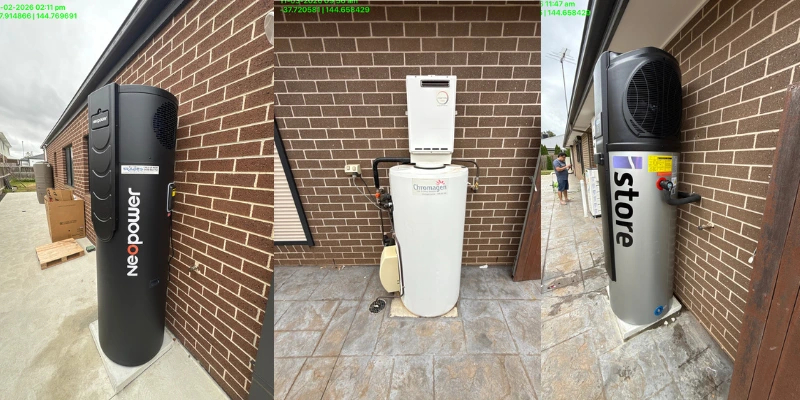 Heat Pump Hot Water System Installations - upgrade old gas hot water system to electric heat pump