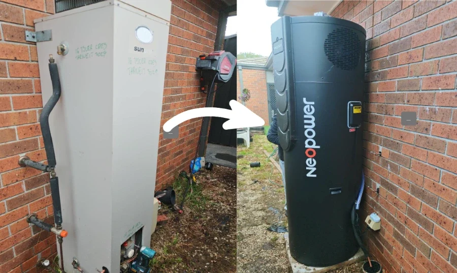 Tarneit Homes Are Upgrading Fast This 315L Heat Pump Installation Cut Hot Water Costs with $2,158 in Rebates