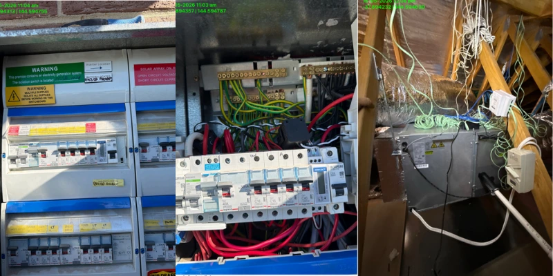 New dedicated circuit added to switchboard for Midea ducted heating and cooling system — VEU installation Mambourin VIC