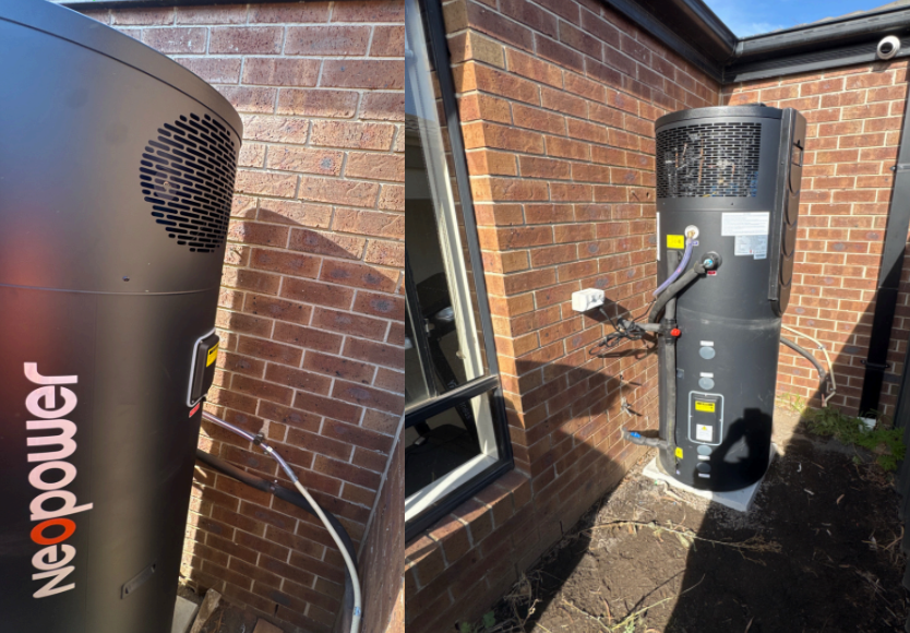 neopwer 315l heat pump installation in tarneit melbourne 