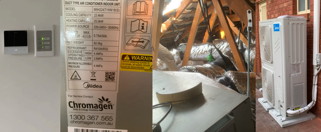 midea hvac upgrade in taylors lakes melbourne