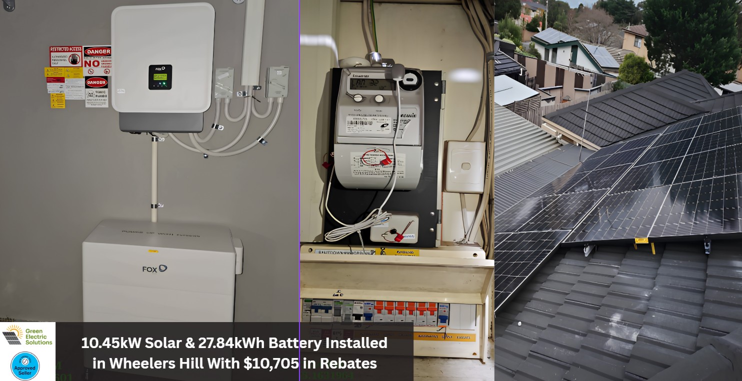 10.45kW Solar & 27.84kWh Battery Installed in Wheelers Hill With $10,705 in Rebates