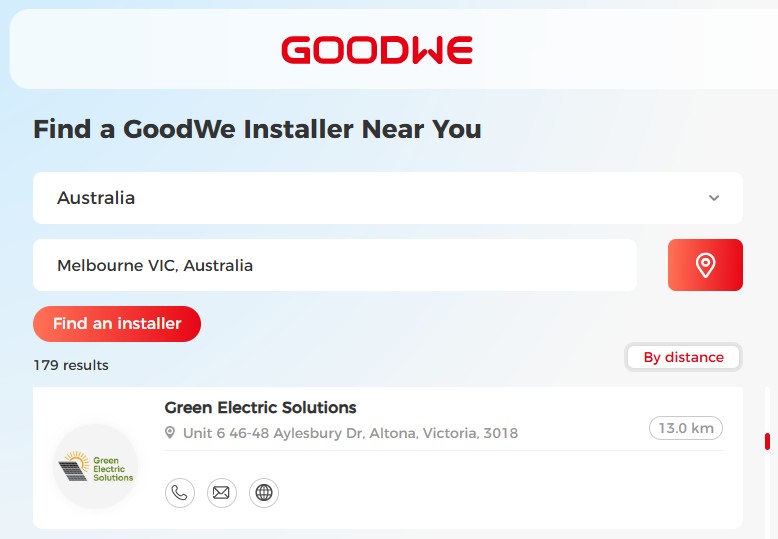 goodwe approved isntaller - green electric solutions