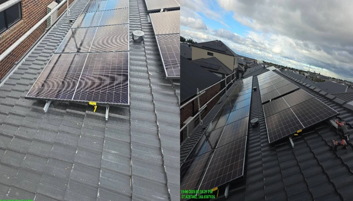 22 x 475W Trina Solar panels installed on tiled roof at Mount Cottrell VIC 3024 by Green Electric Solutions