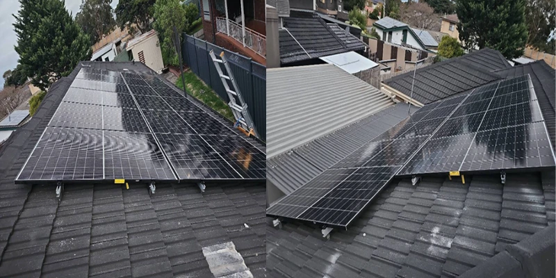 22 Trina Solar panels installed on tile roof in Wheelers Hill solar system