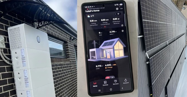 goodwe battery and trina solar installation in Mickleham