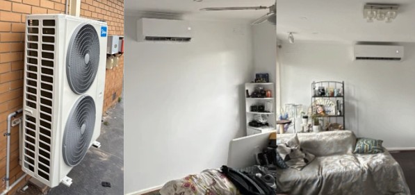midea multi-head split hvac system installation in dellas