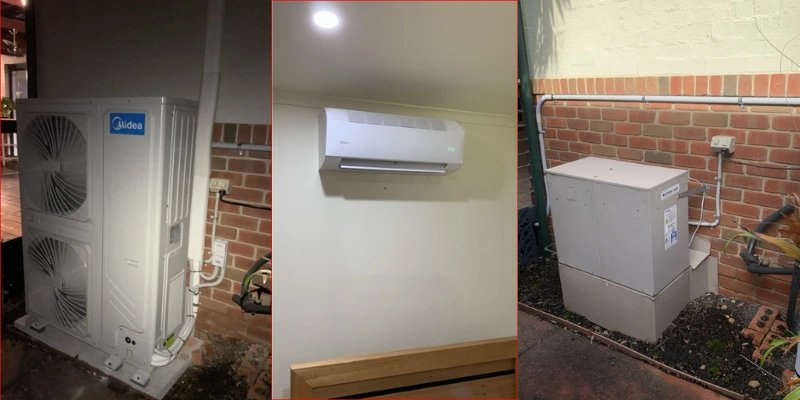 Gas Ducted Heating Replacement with an Energy-Efficient Midea 24.4 kW Heating & Cooling System installed in Diamond Creek
