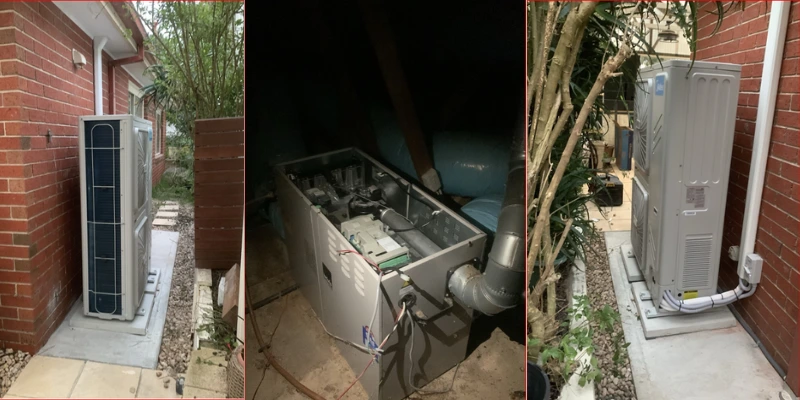Midea 25kW Reverse Cycle Heating And Cooling system installation in Beaconsfield