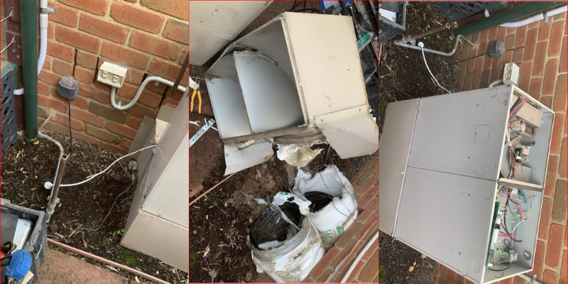 Electric and plumbing work in gas-ducted heating replacement with an Midea 24.4 kW Heating & Cooling System in Diamond Creek 