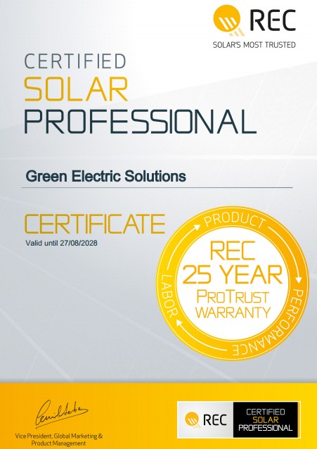 rec certified solar professionals melbourne green electric solutions