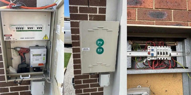 switchboard wiring and pv of 13.3kW Solar And 27.84kWh Battery installation in Wollert